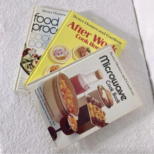 Vintage Better Homes And Garden Cook Books Microwave After Work Food Processor